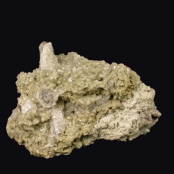 Analcime, Poudrette Quarry, Canada - small cabinet