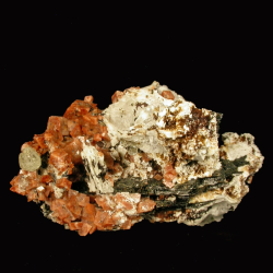 Rhodochrosite, Poudrette Quarry, Canada - miniature