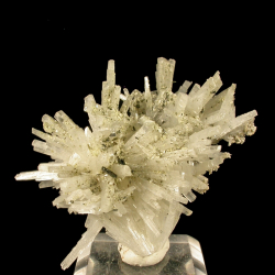 Natrolite, Poudrette Quarry, Canada - miniature